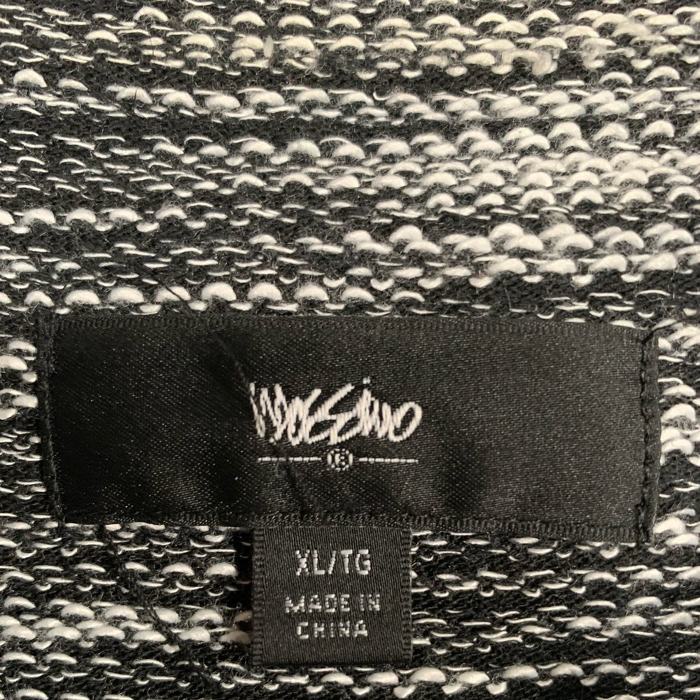 Mossimo Fitted Zip Up Jacket Black & White - Picture 3 of 4